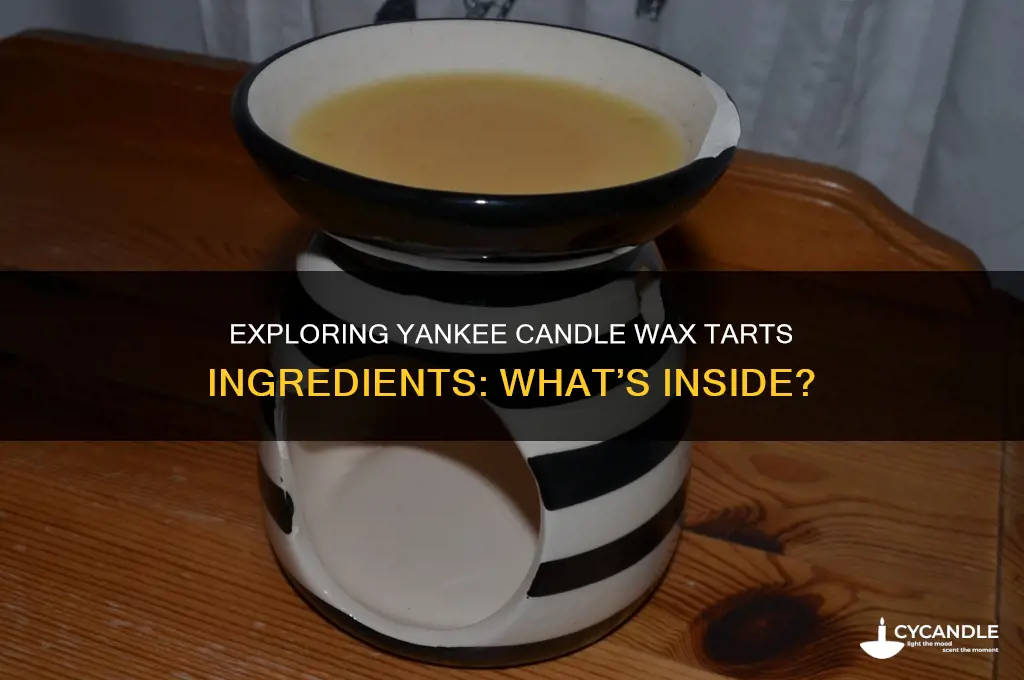 do yankee candle wax tarts ingredients