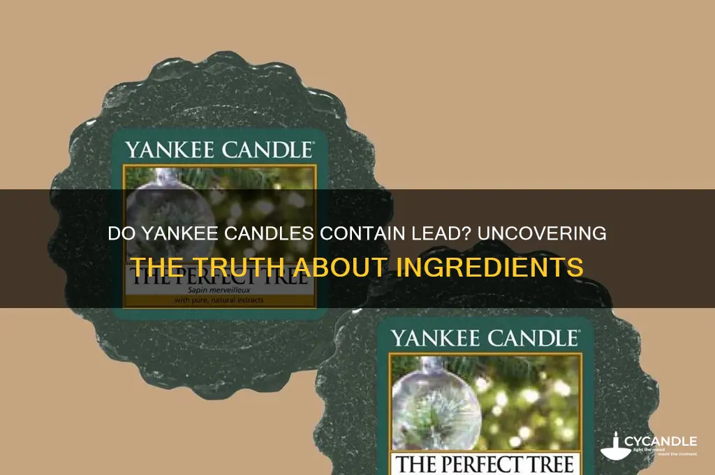 do yankee candles have lead