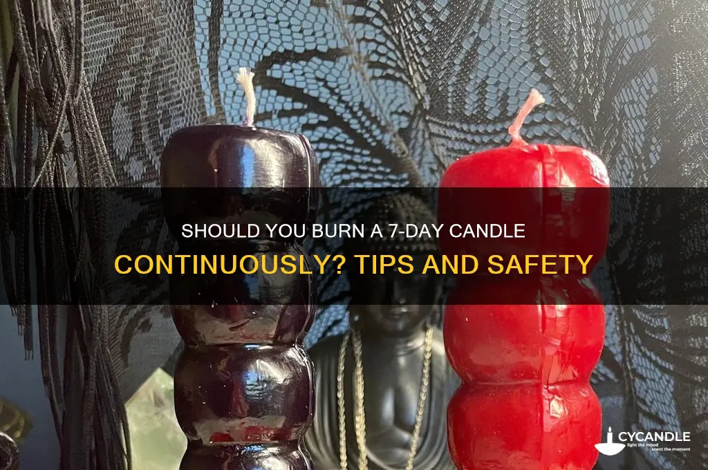 do you a burn a 7 day candle constant