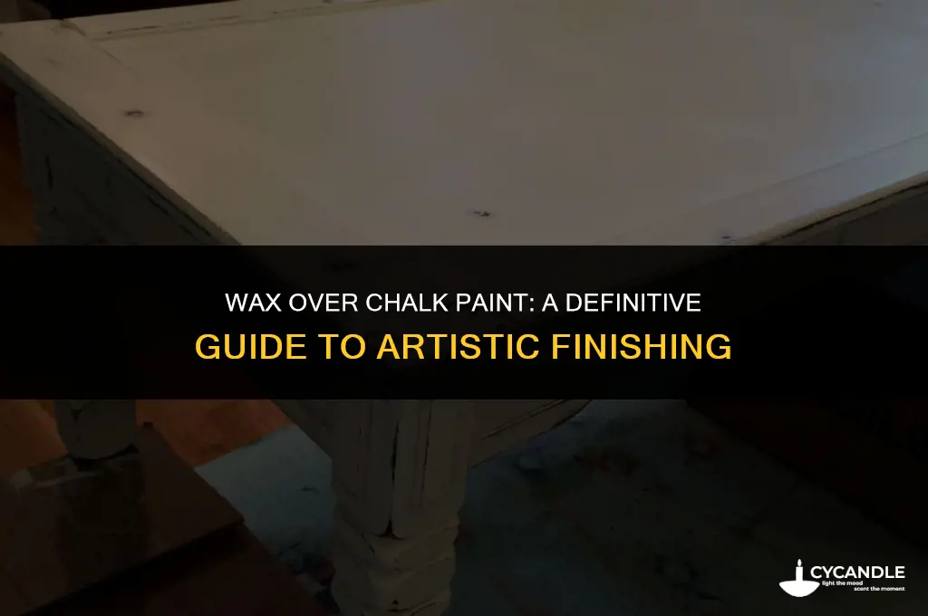 do you always use wax over chalk paing