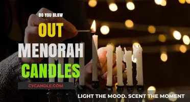 Menorah Candles: To Blow or Not to Blow?