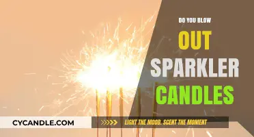 Sparkler Candles: To Blow or Not To Blow?