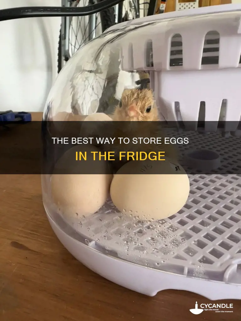 do you candle eggs point up or down