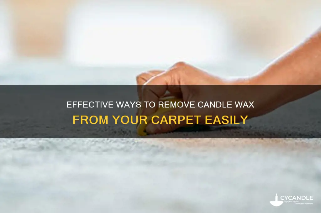 do you get candle wax off carpet