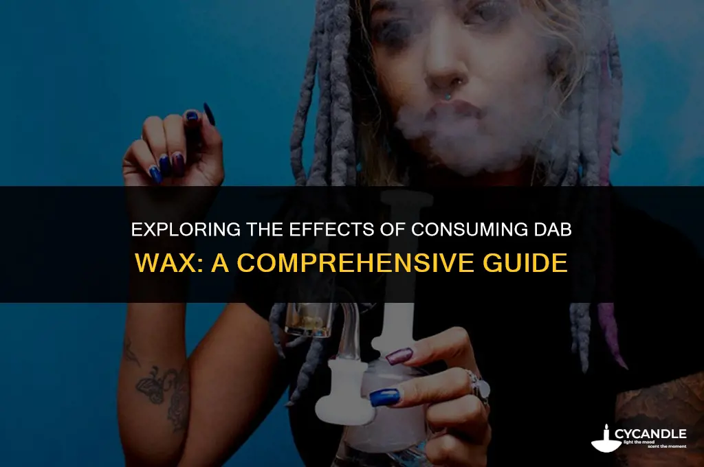 do you get high if you eat dab wax