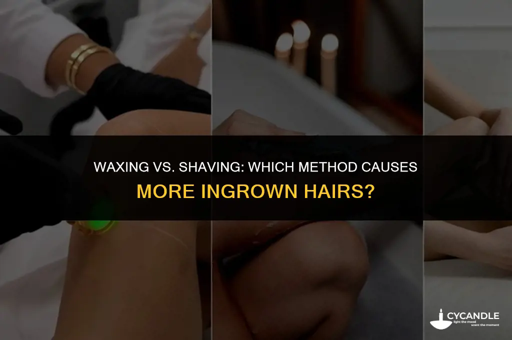 do you get more ingrown hairs by waxing or shaving