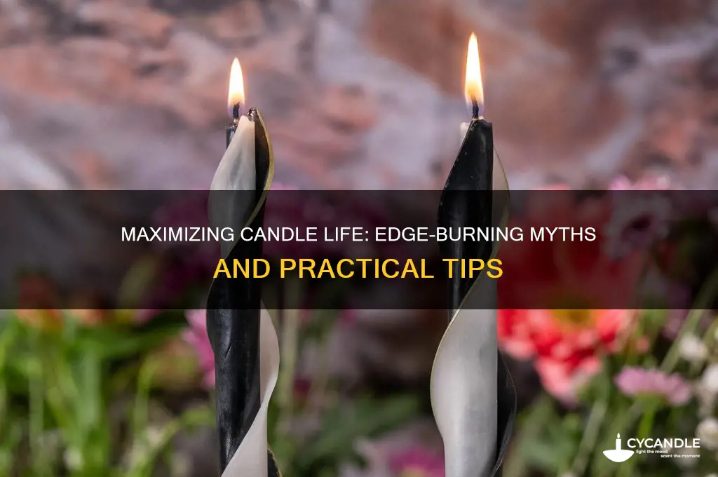 do you have to burn candles to the edge