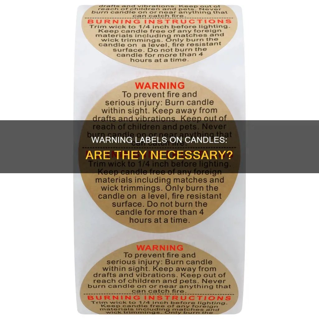do you have to have warning labels on candles