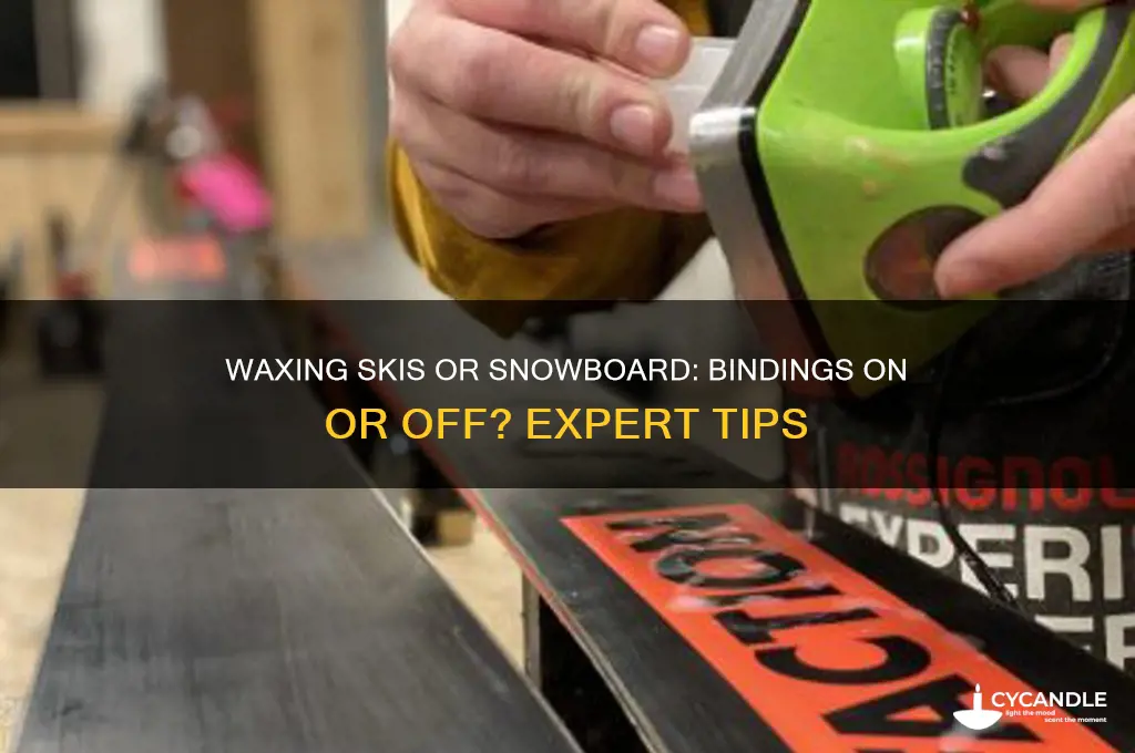 do you have to remove bindings before waxing