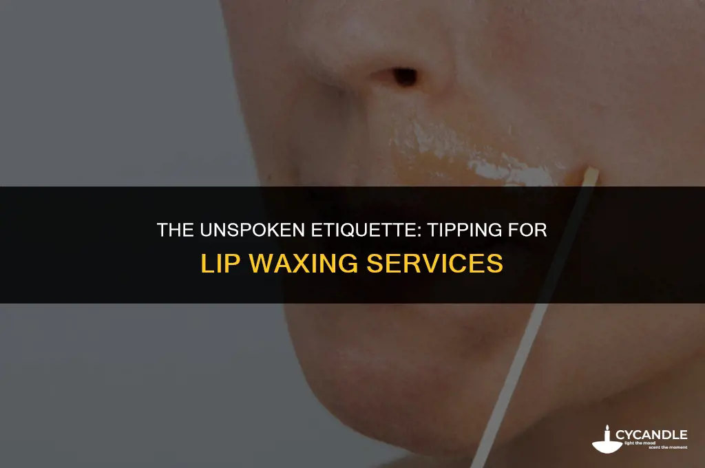 do you have to tip if you get lip waxed