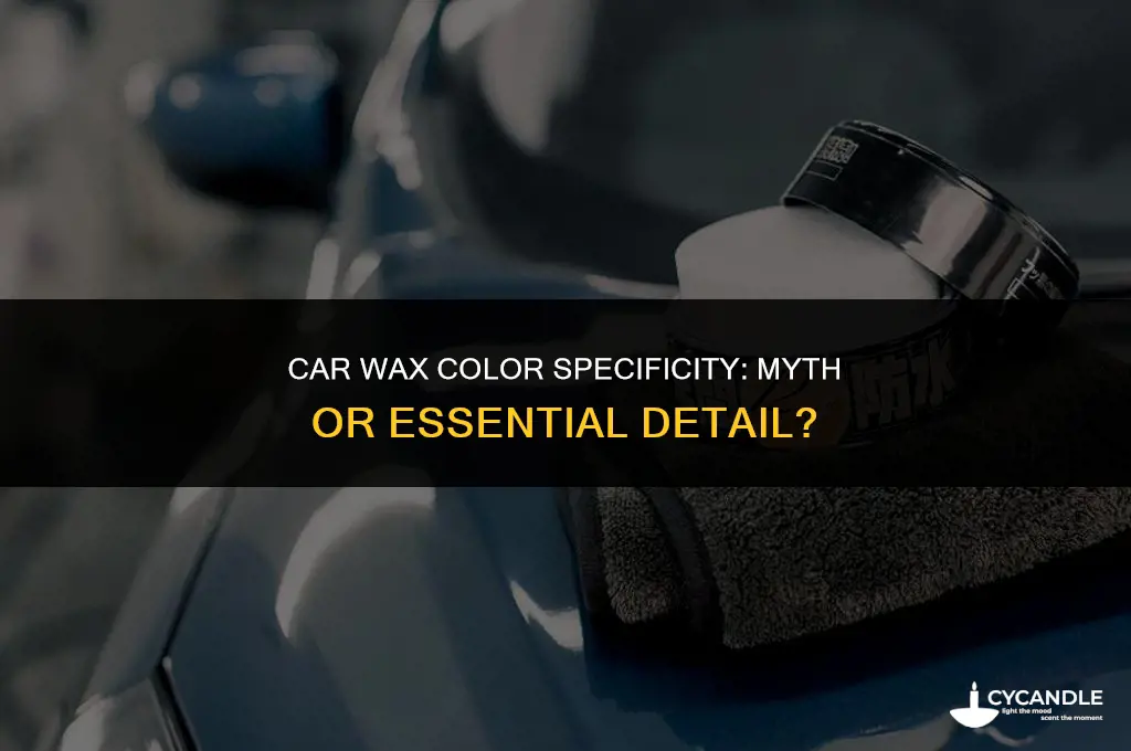 do you have to use color specific wax on cars