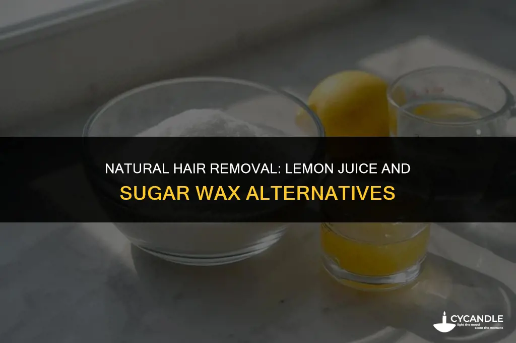 do you have to use lemon juice for sugar wax