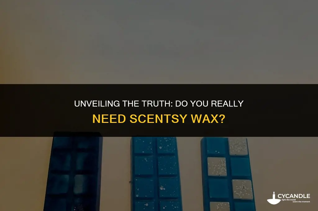 do you have to use scentsy wax