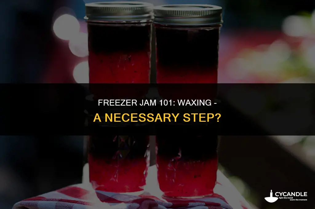 do you have to use wax with freezer jam