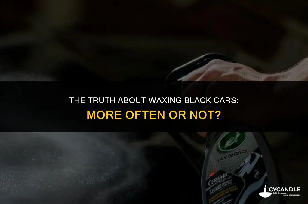 do you have to wax black cars more