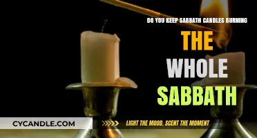 Should Sabbath Candles Burn Continuously Throughout the Entire Sabbath?