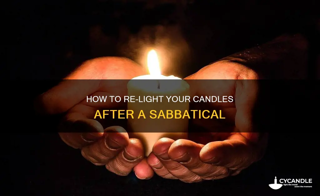 do you let the candles out after sabbatical