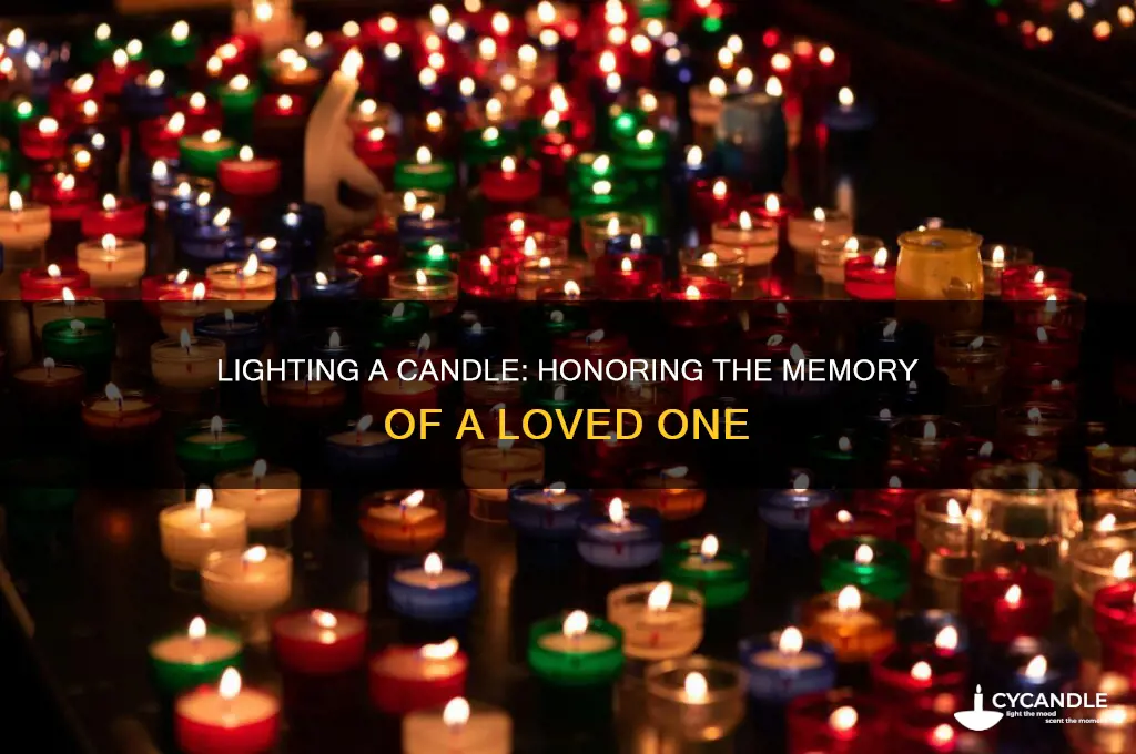 do you light a candle when someone dies