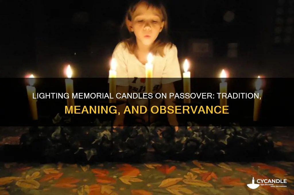 do you light a memorial candle on passover