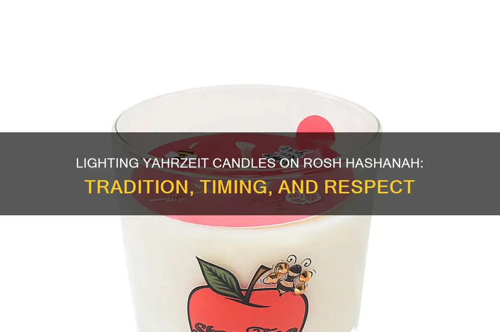 do you light a yahrzeit candle on rosh hashanah