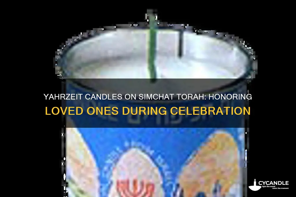 do you light a yahrzeit candle on simchat torah