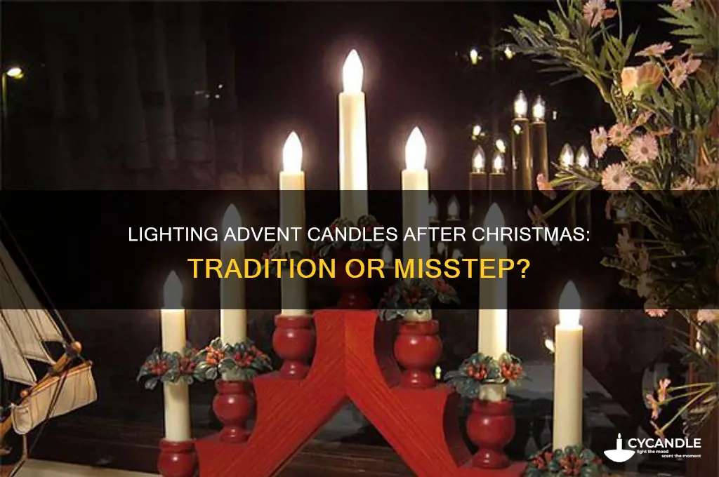 do you light advent candles after christmas