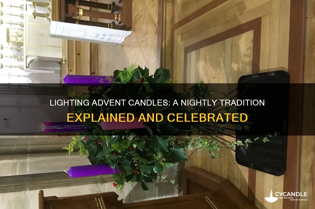 do you light advent candles every night