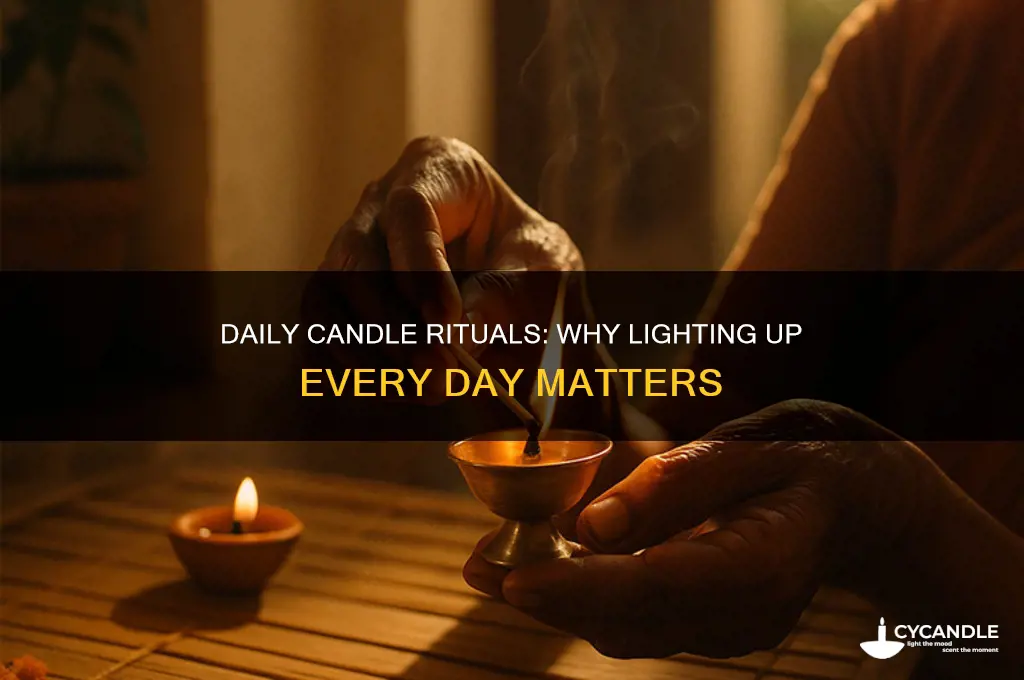 do you light candles every day