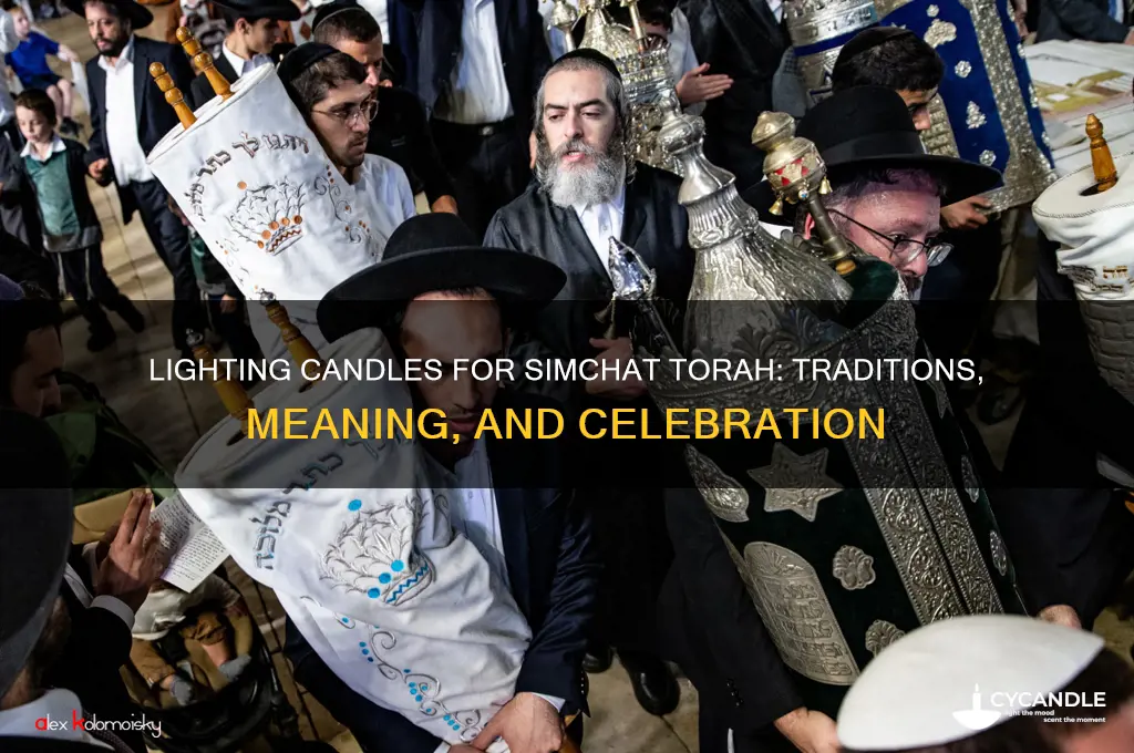 do you light candles for simchat torah