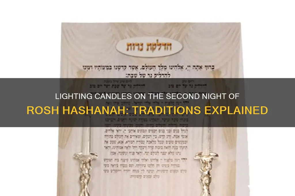 do you light candles on second night rosh hashanah