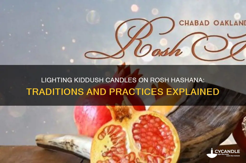 do you light kiddish candles on roshashana