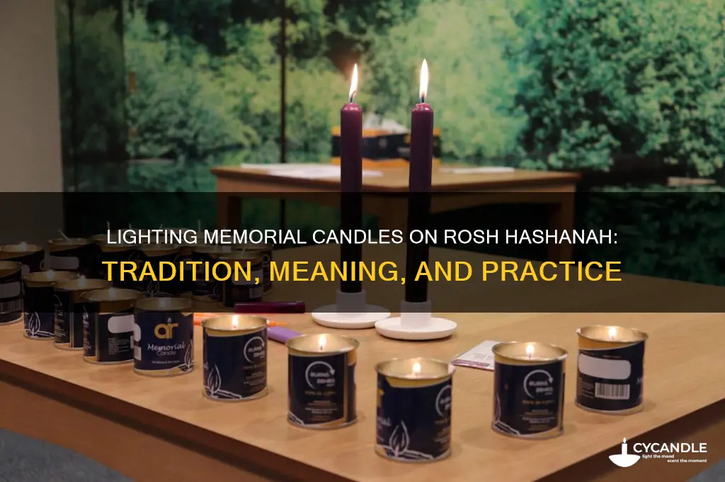 do you light memorial candles on rosh hashanah