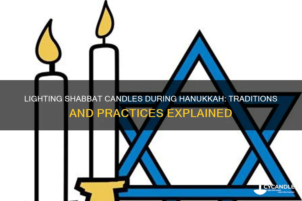 do you light shabbat candles on hanukkah