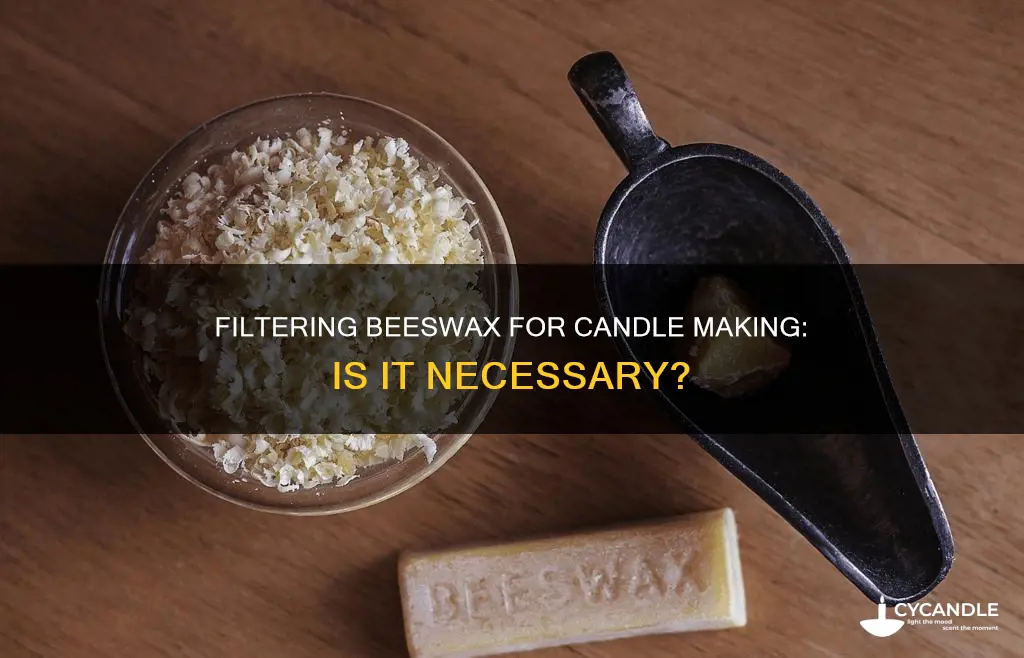 do you need to filter beeswas for candle making