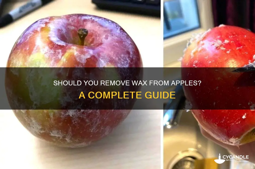 do you need to remove the wax from apples