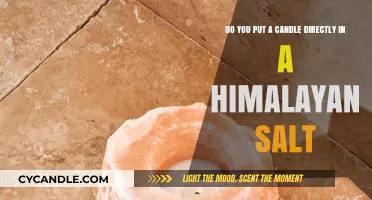 Can You Safely Place a Candle Directly in Himalayan Salt?