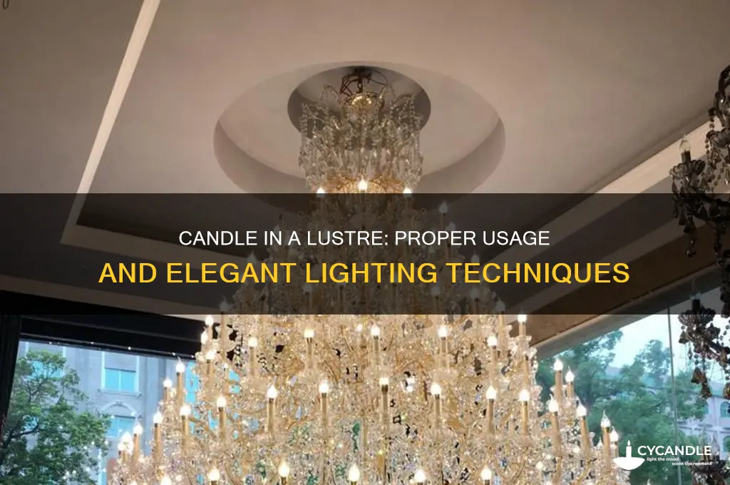 do you put a candle in a lustre