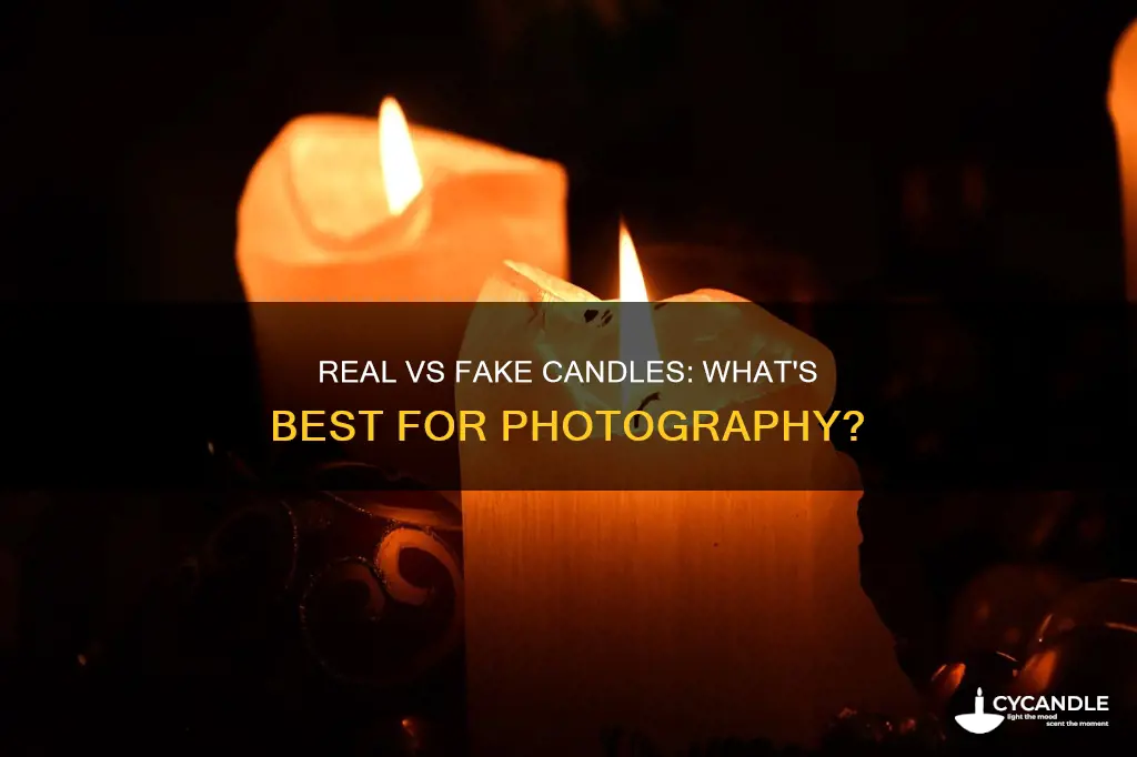 do you real or fake candles look better in photos