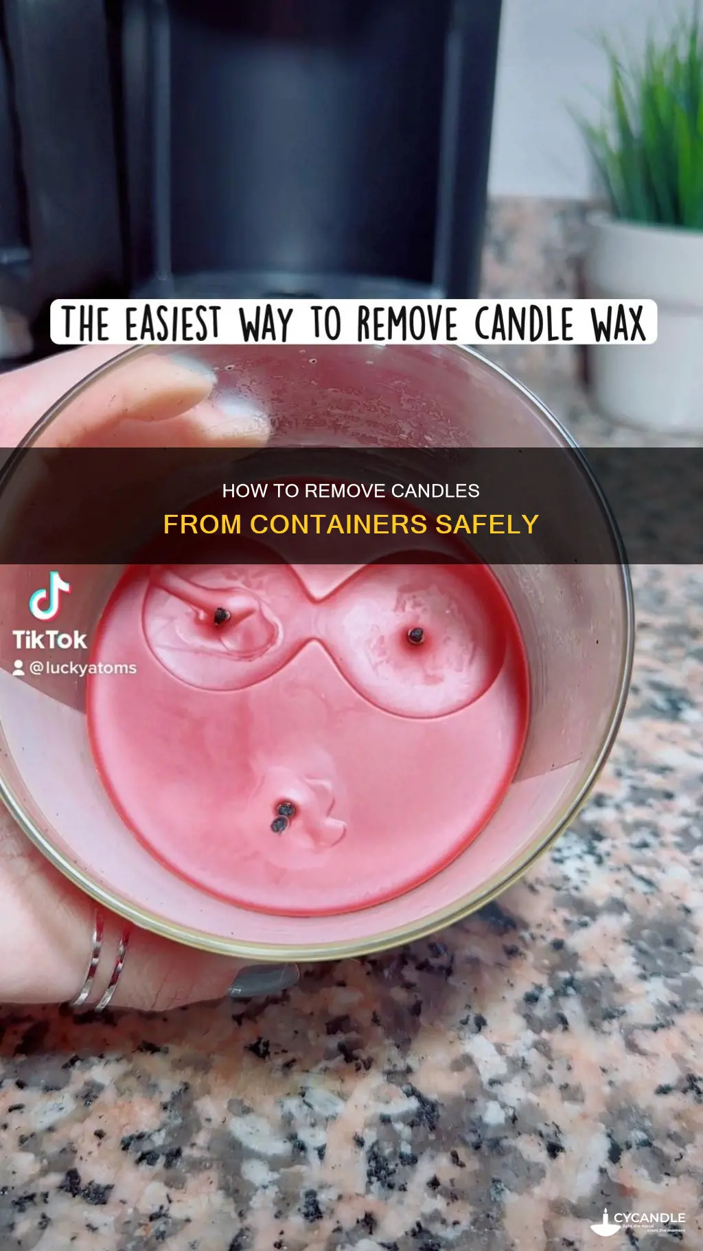 do you take a candle out of the container