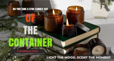 How to Remove a Store-Bought Candle From Its Container