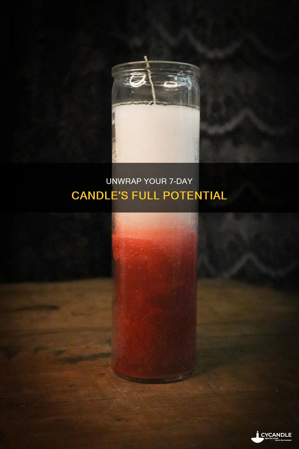 do you take the paper off a 7 day candle