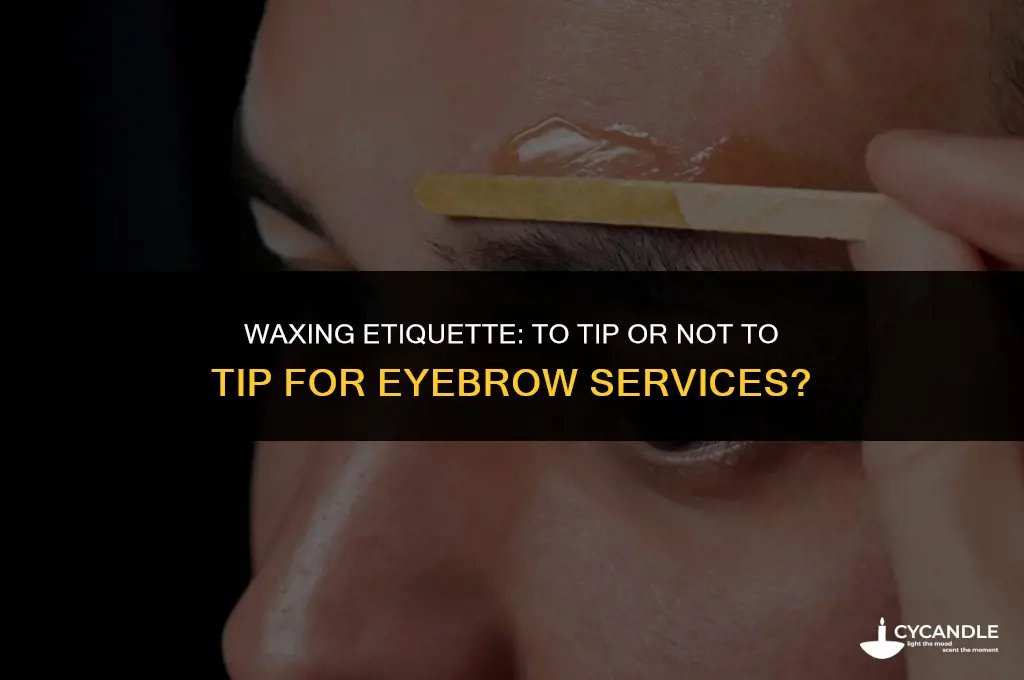 do you tip when getting eyebrows waxed