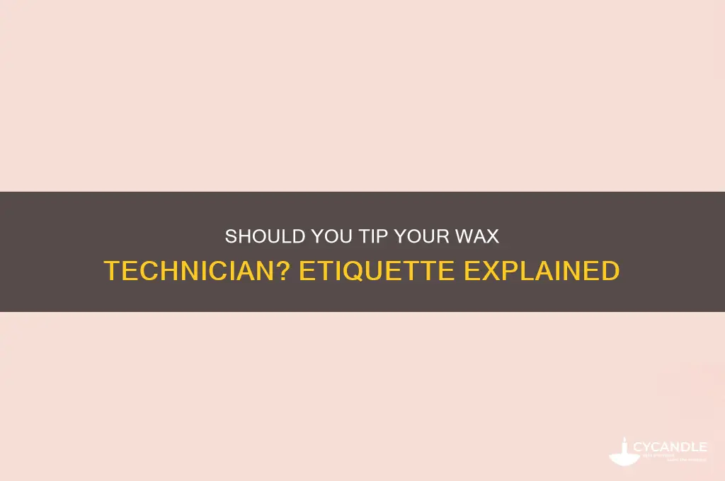 do you tip your wax hair removal technician