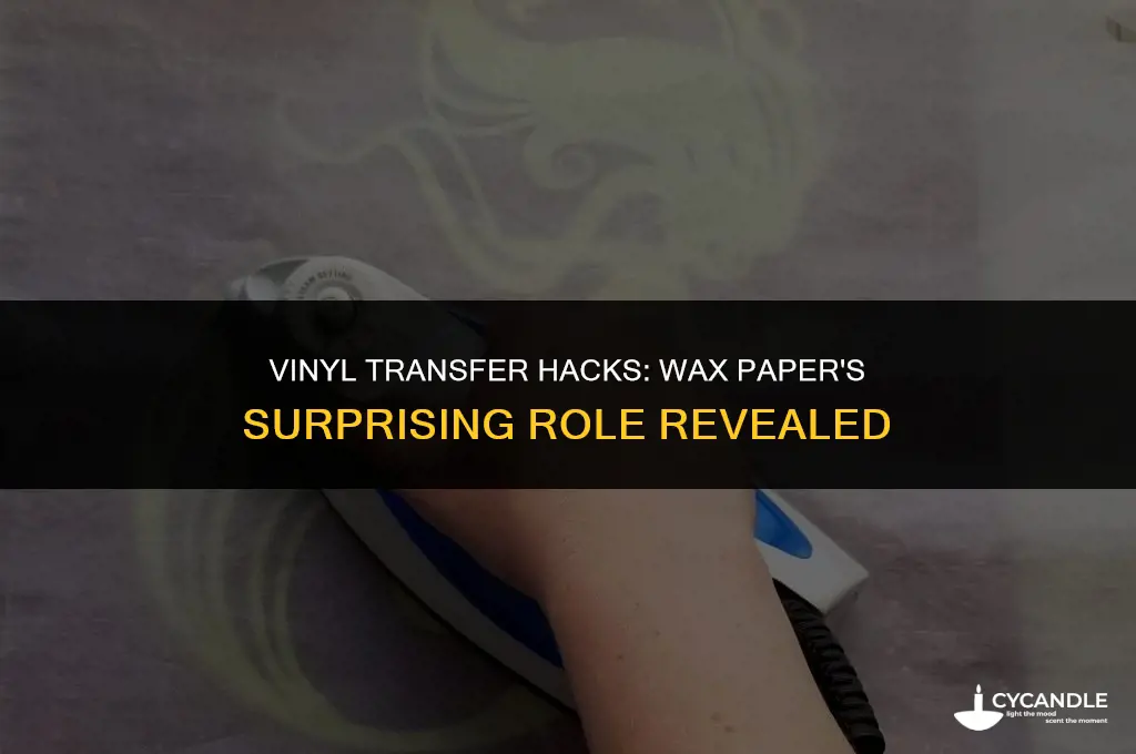 do you use a wax paper for vinyl transfer