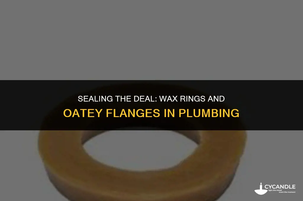 do you use a wax ring with the oatey flange