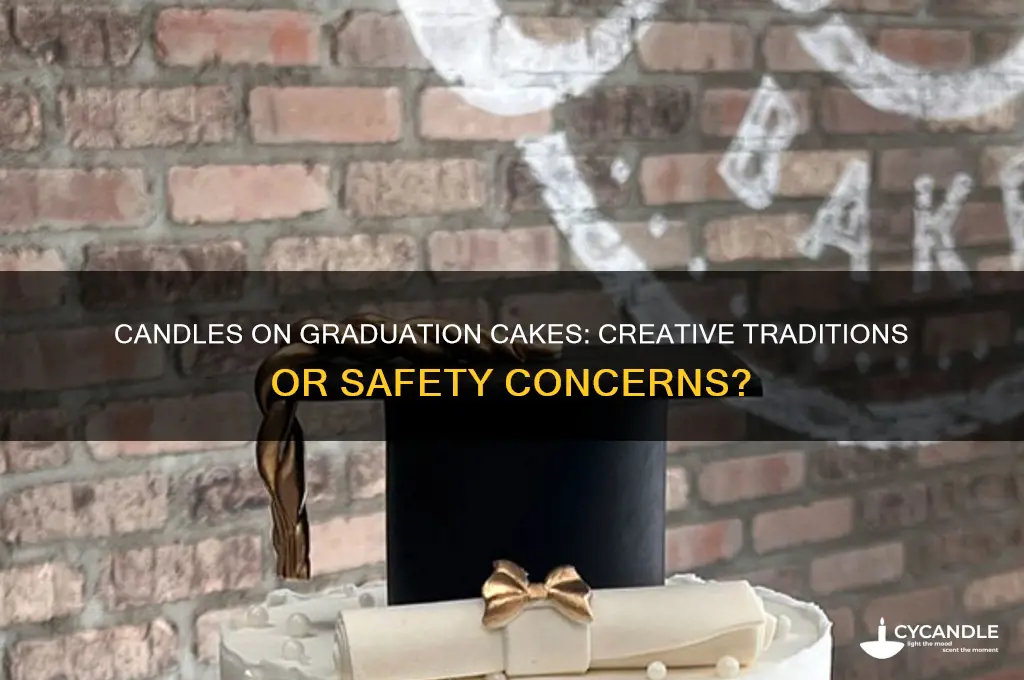 do you use candles for a graduation cake