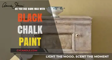 Enhancing Black Chalk Paint Projects: The Dark Wax Dilemma