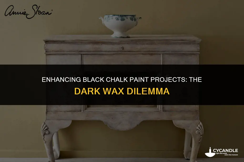 do you use dark wax with black chalk paint