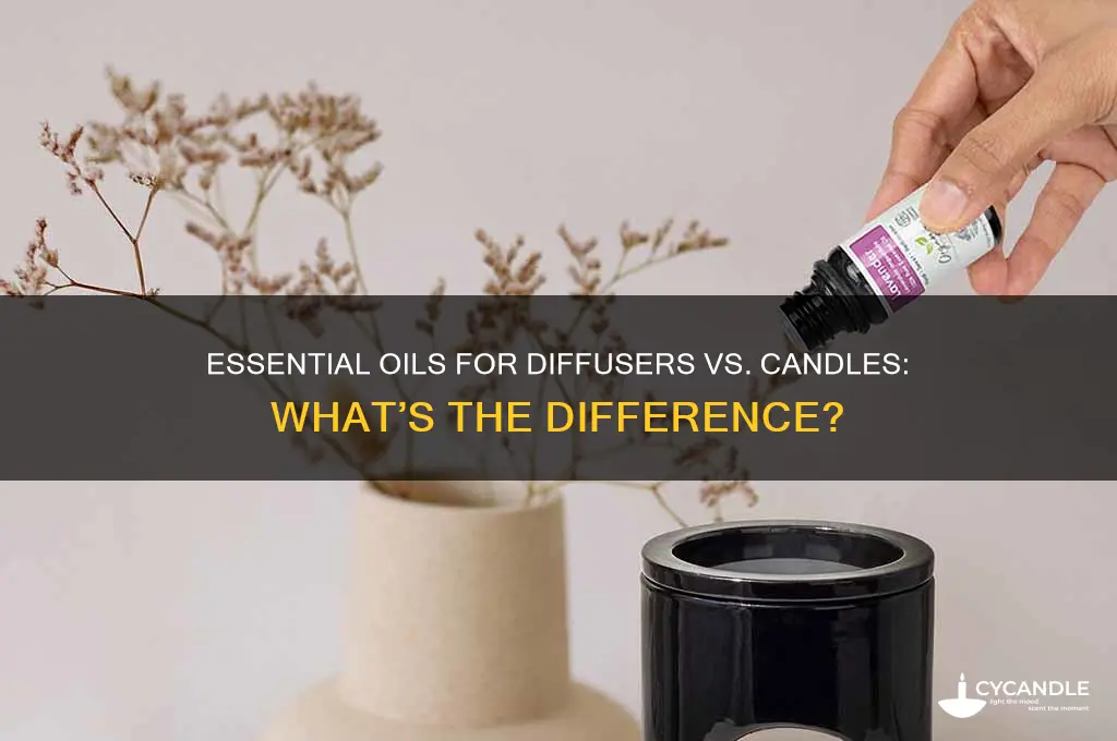do you use different essential oils for diffusers and candles