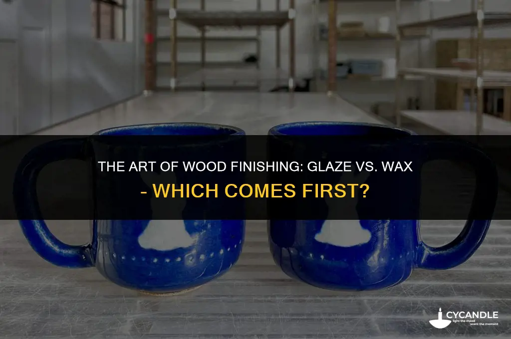 do you use glaze before or after wax